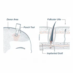 FUE follicle extraction